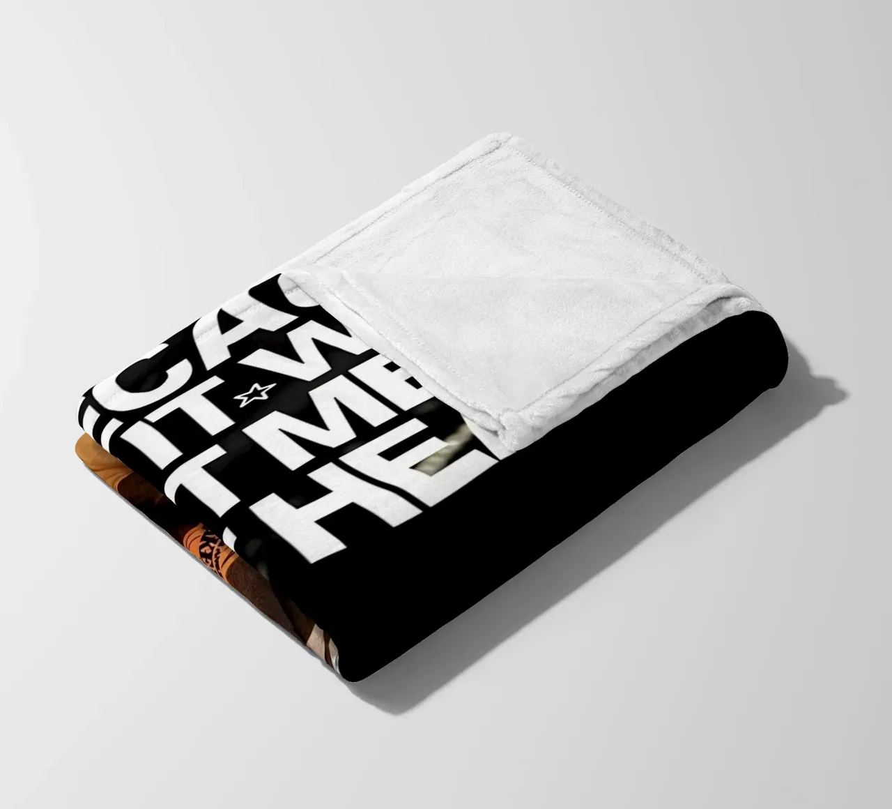 'JUST BECAUSE CARRY WELL DOESNT MEAN NOT HEAVY coperta in pile da Type & Tape