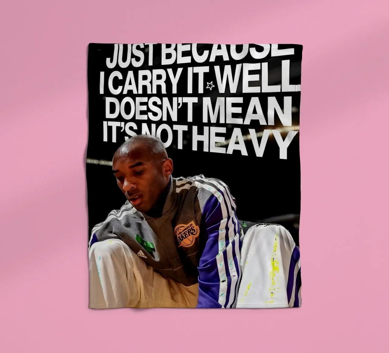'JUST BECAUSE CARRY WELL DOESNT MEAN NOT HEAVY coperta in pile da Type & Tape