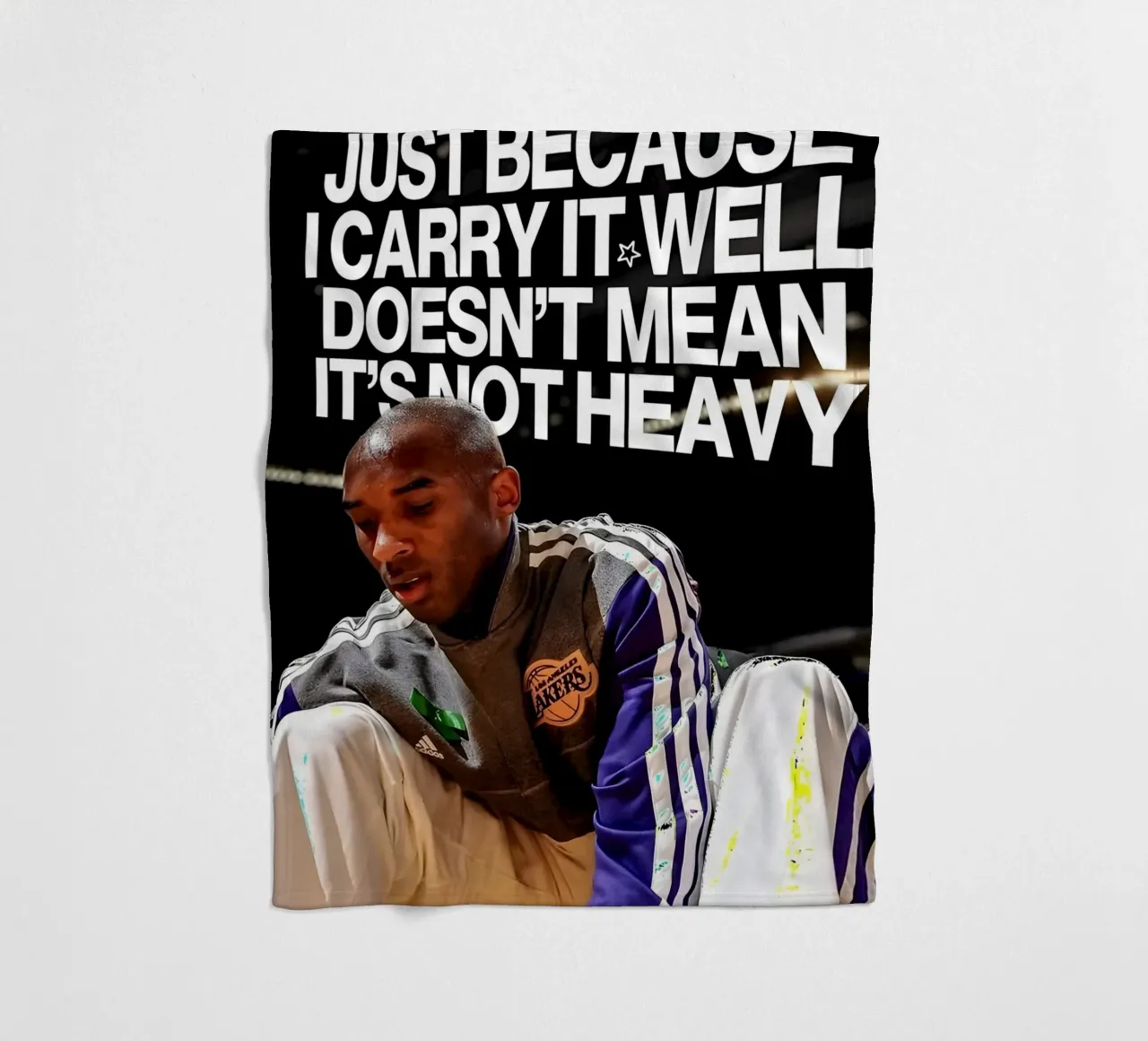 'JUST BECAUSE CARRY WELL DOESNT MEAN NOT HEAVY coperta in pile da Type & Tape