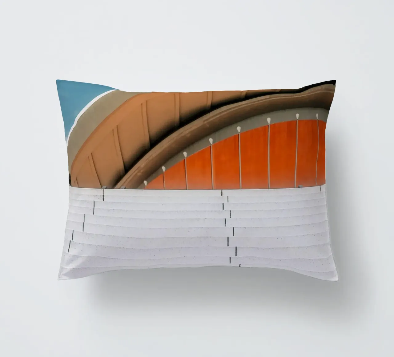 Orange Geometry – Steps in Contrast cuscino da Thilo Grøsch