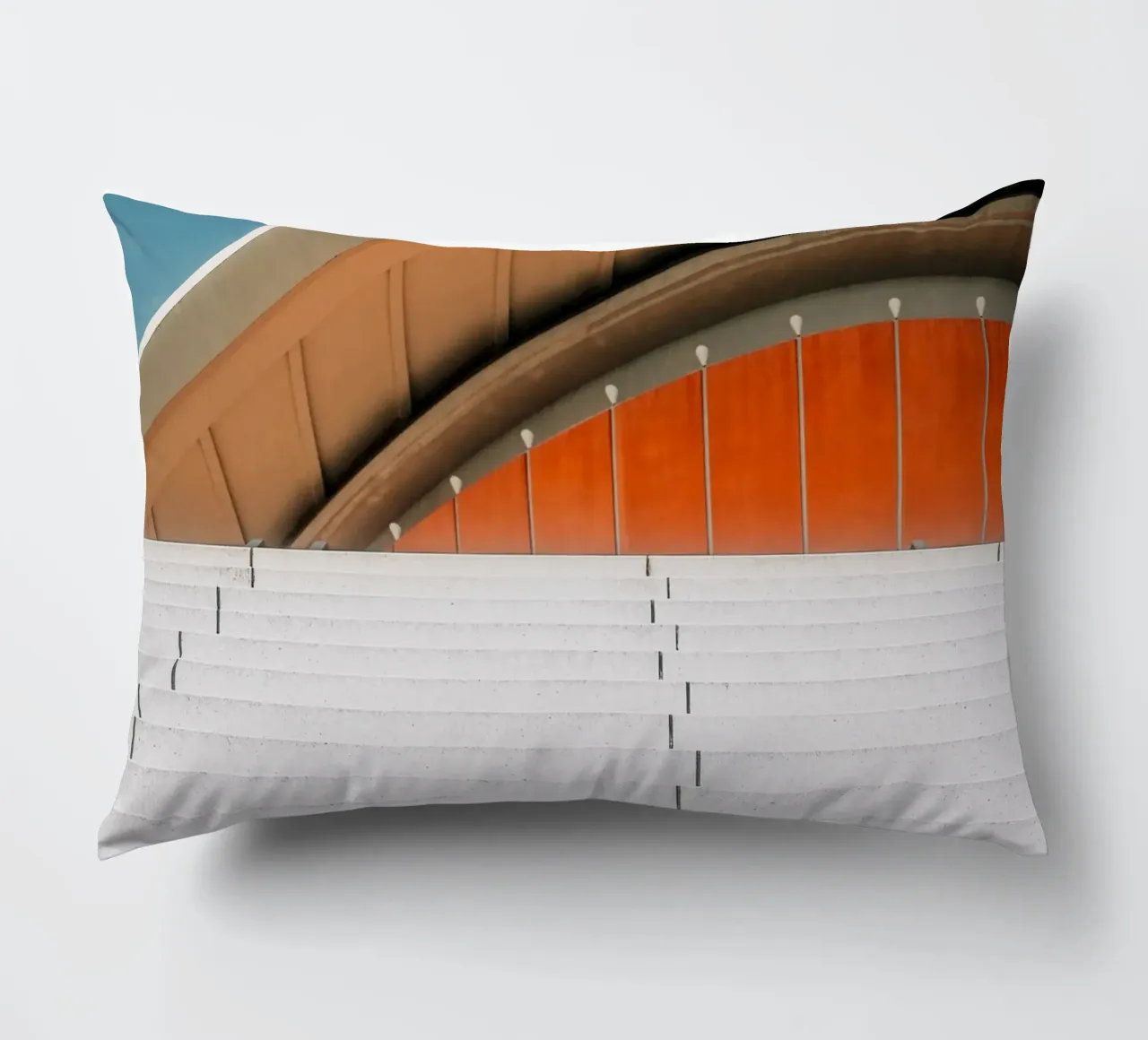 Orange Geometry – Steps in Contrast cuscino da Thilo Grøsch