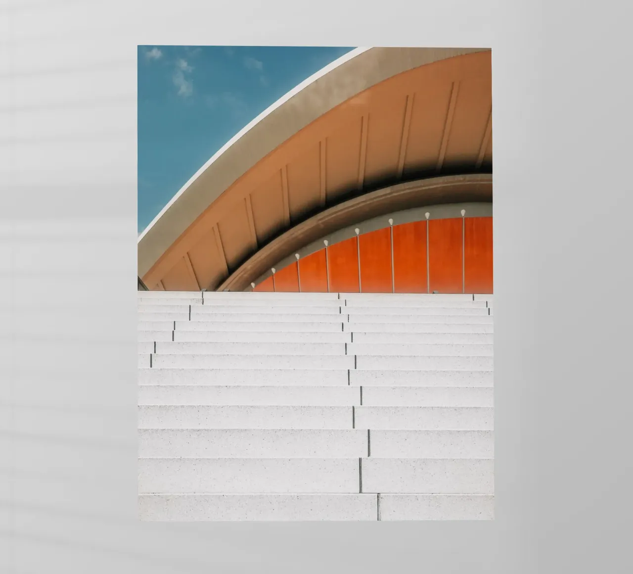 Orange Geometry – Steps in Contrast pellicola backlit da Thilo Grøsch
