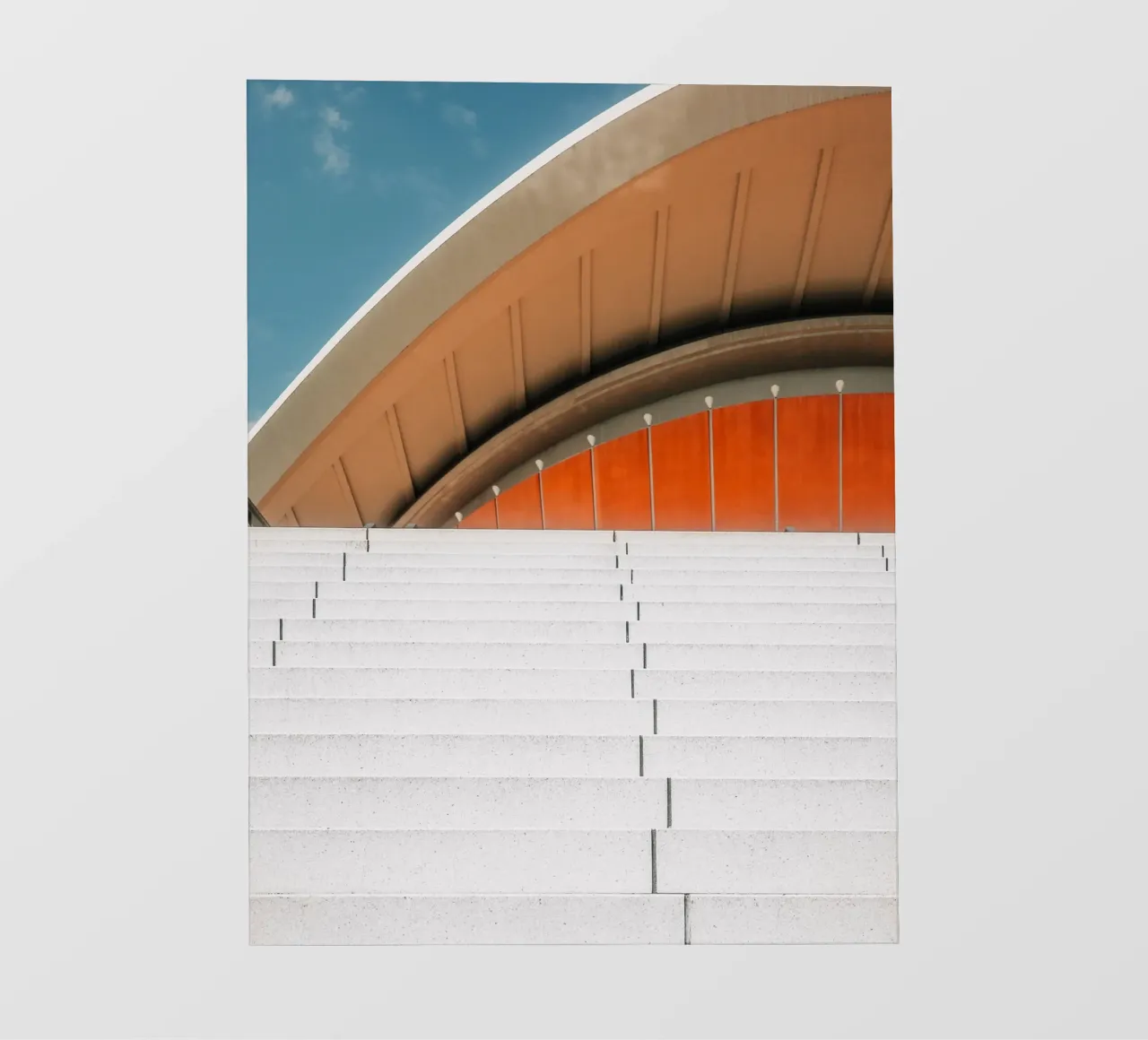 Orange Geometry – Steps in Contrast pellicola backlit da Thilo Grøsch