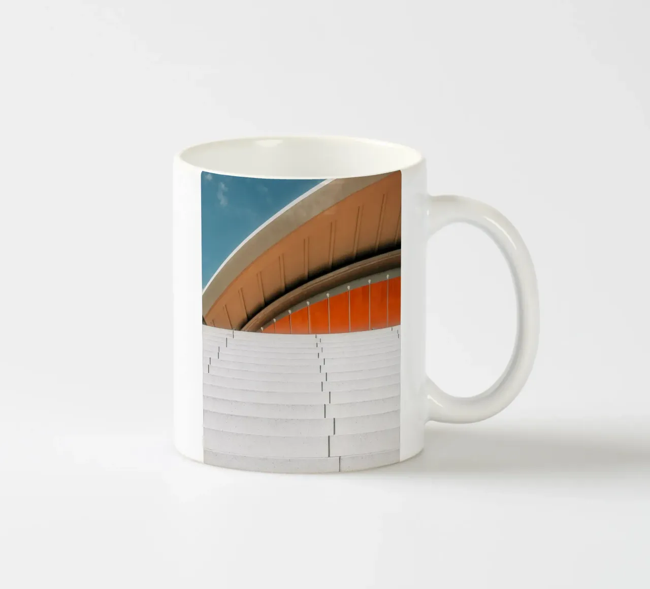 Orange Geometry – Steps in Contrast tazza in ceramica da Thilo Grøsch
