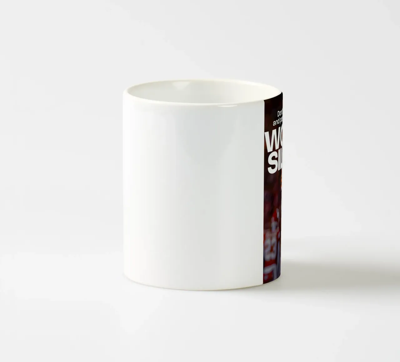 WORK SILENCE tazza in ceramica da Type & Tape