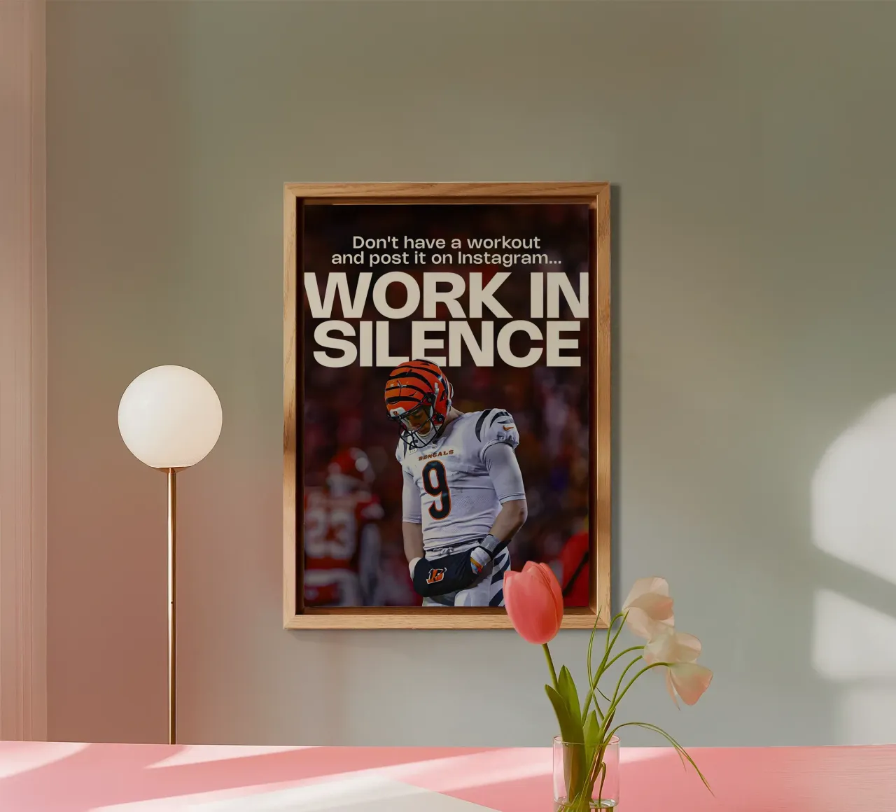 WORK SILENCE alluminio dibond da Type & Tape