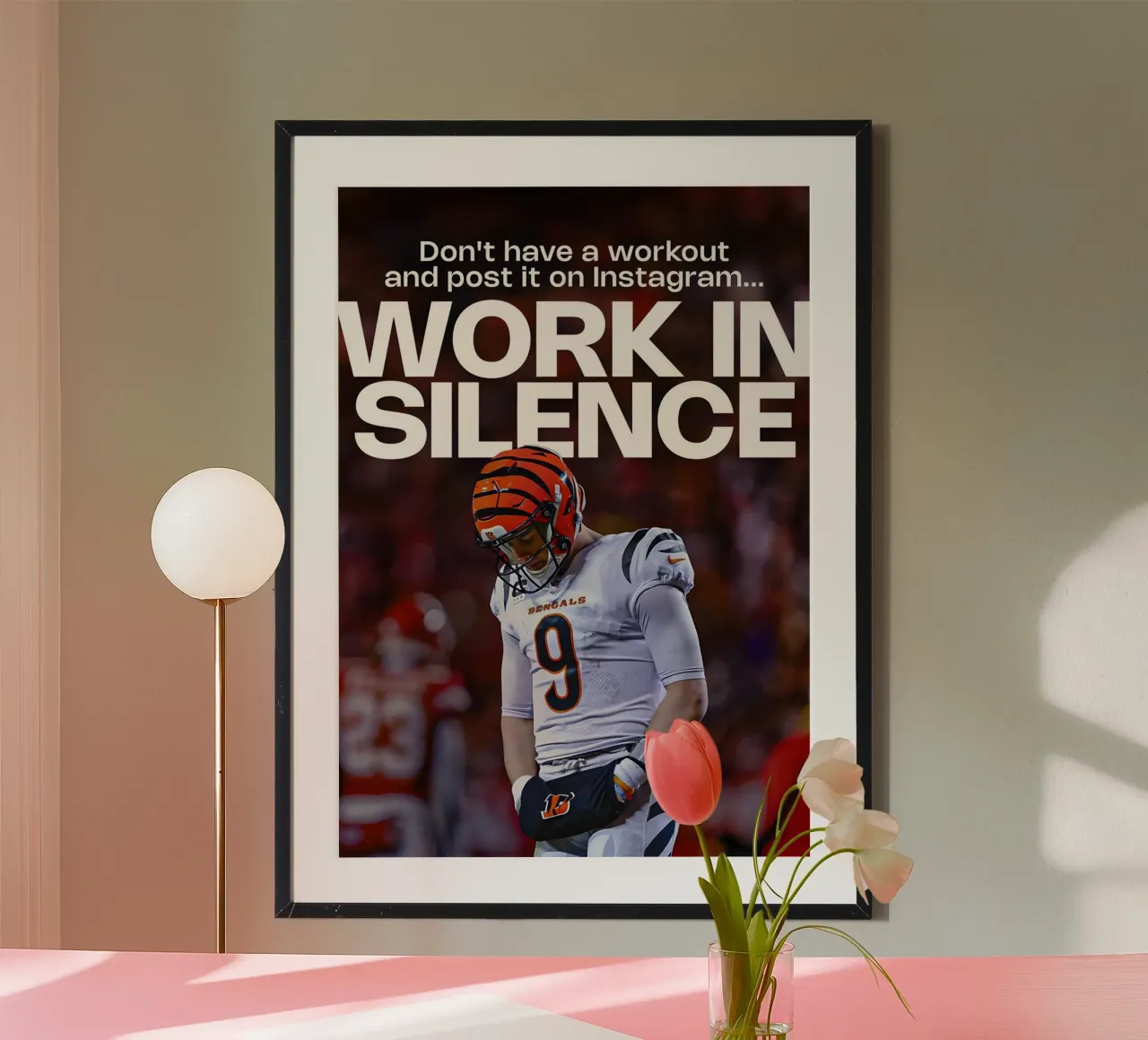 WORK SILENCE poster da Type & Tape