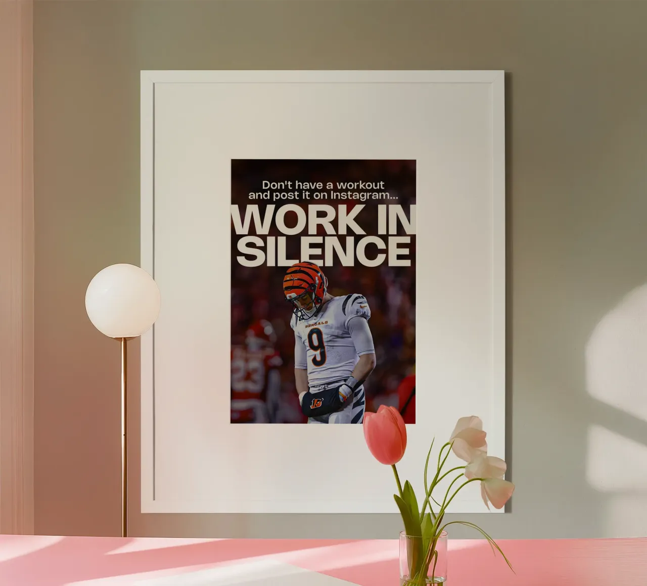 WORK SILENCE poster da Type & Tape
