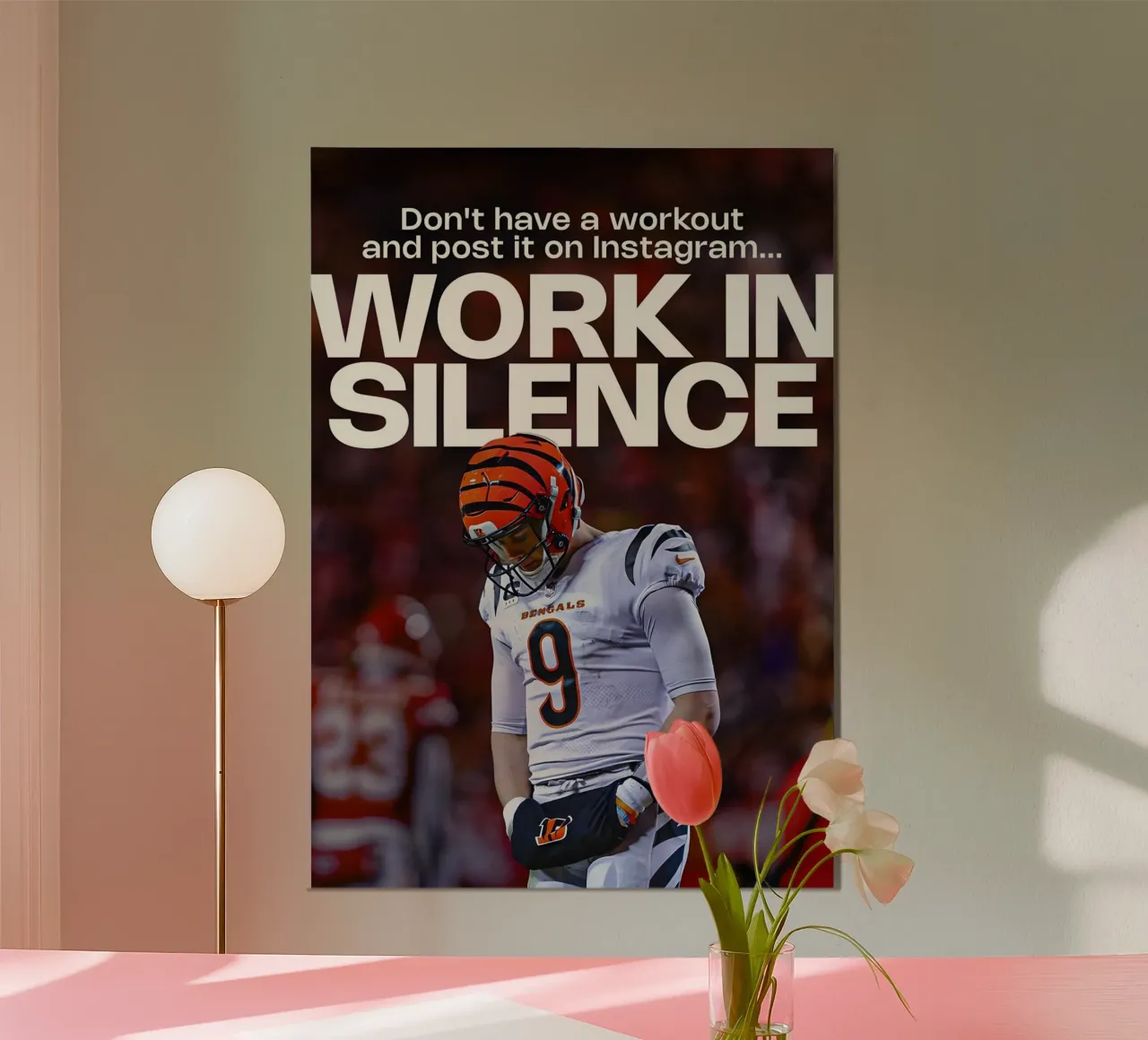 WORK SILENCE poster da Type & Tape