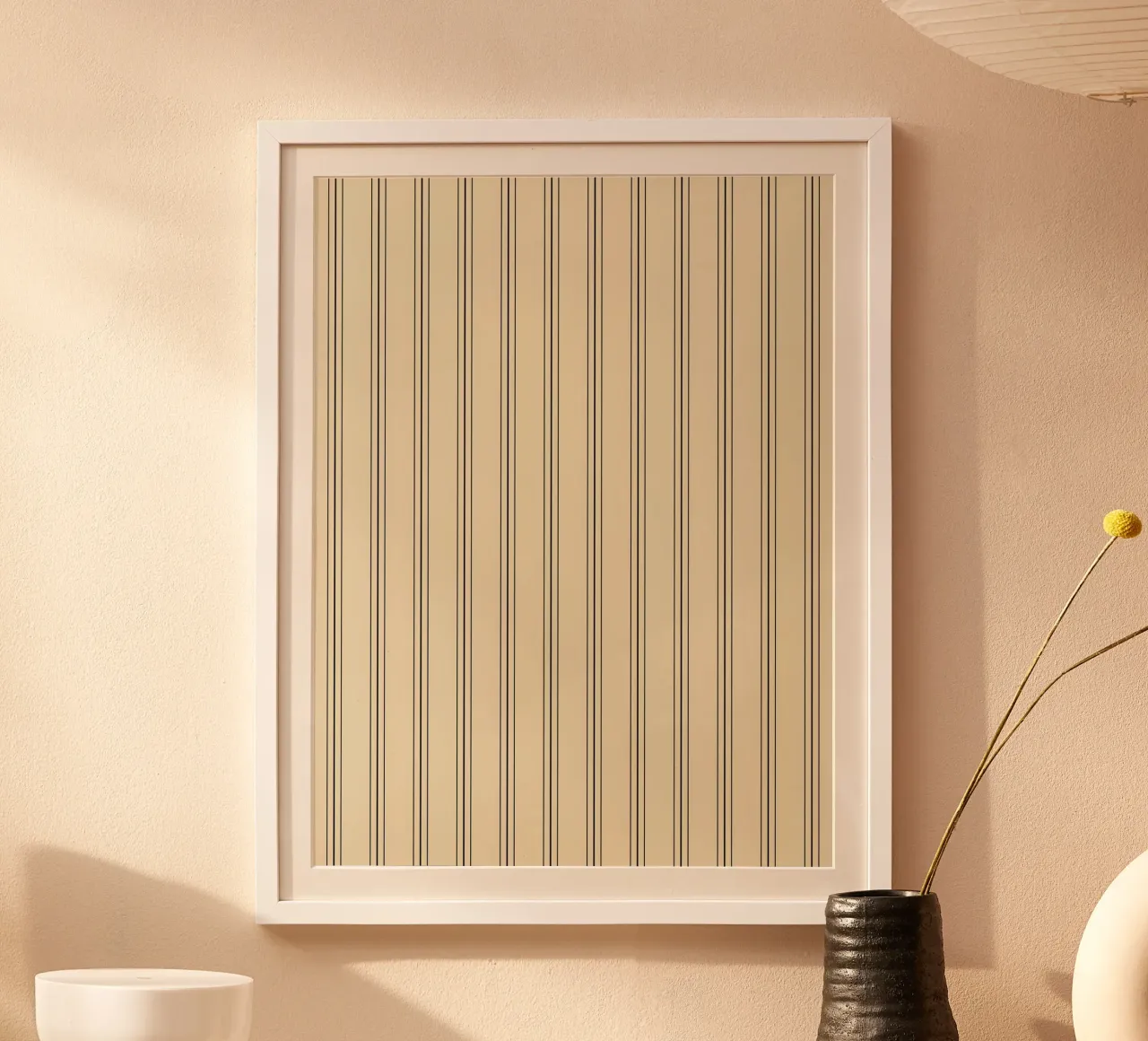 Minimal Classic Scandi Linee miste | Nero su Beige carta hahnemühle da Beauty in Simplicity