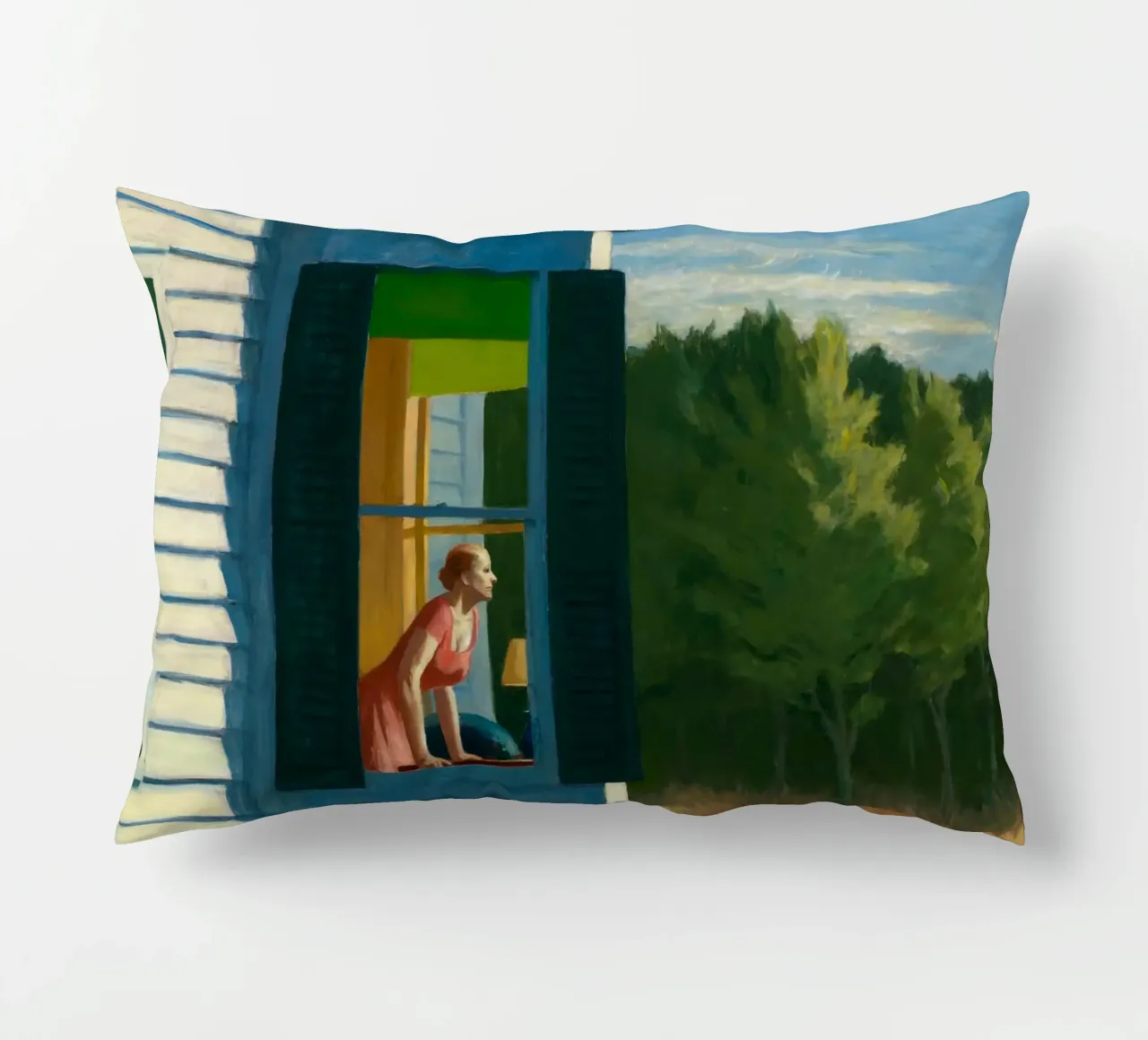 Mattina di Cape Cod, 1950 cuscino da Mollie Pollard