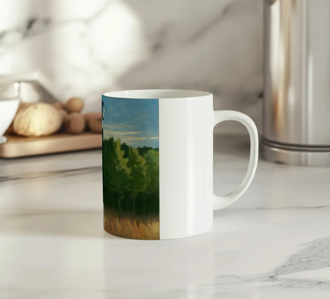 Mattina di Cape Cod, 1950 tazza in ceramica da Mollie Pollard