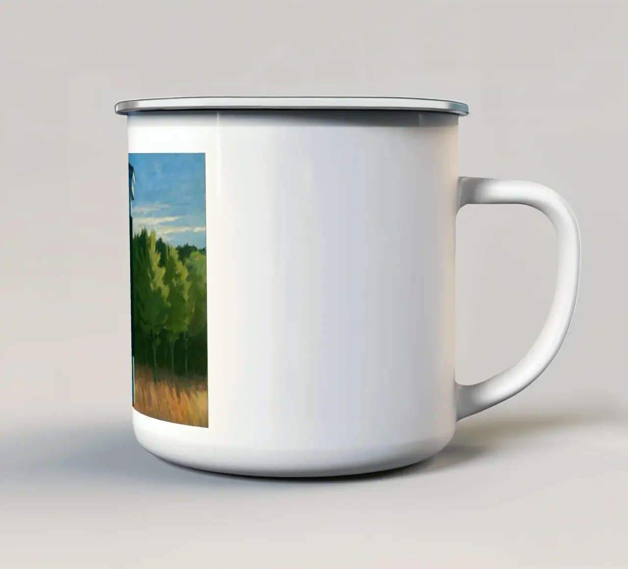 Mattina di Cape Cod, 1950 tazza in smalto da Mollie Pollard