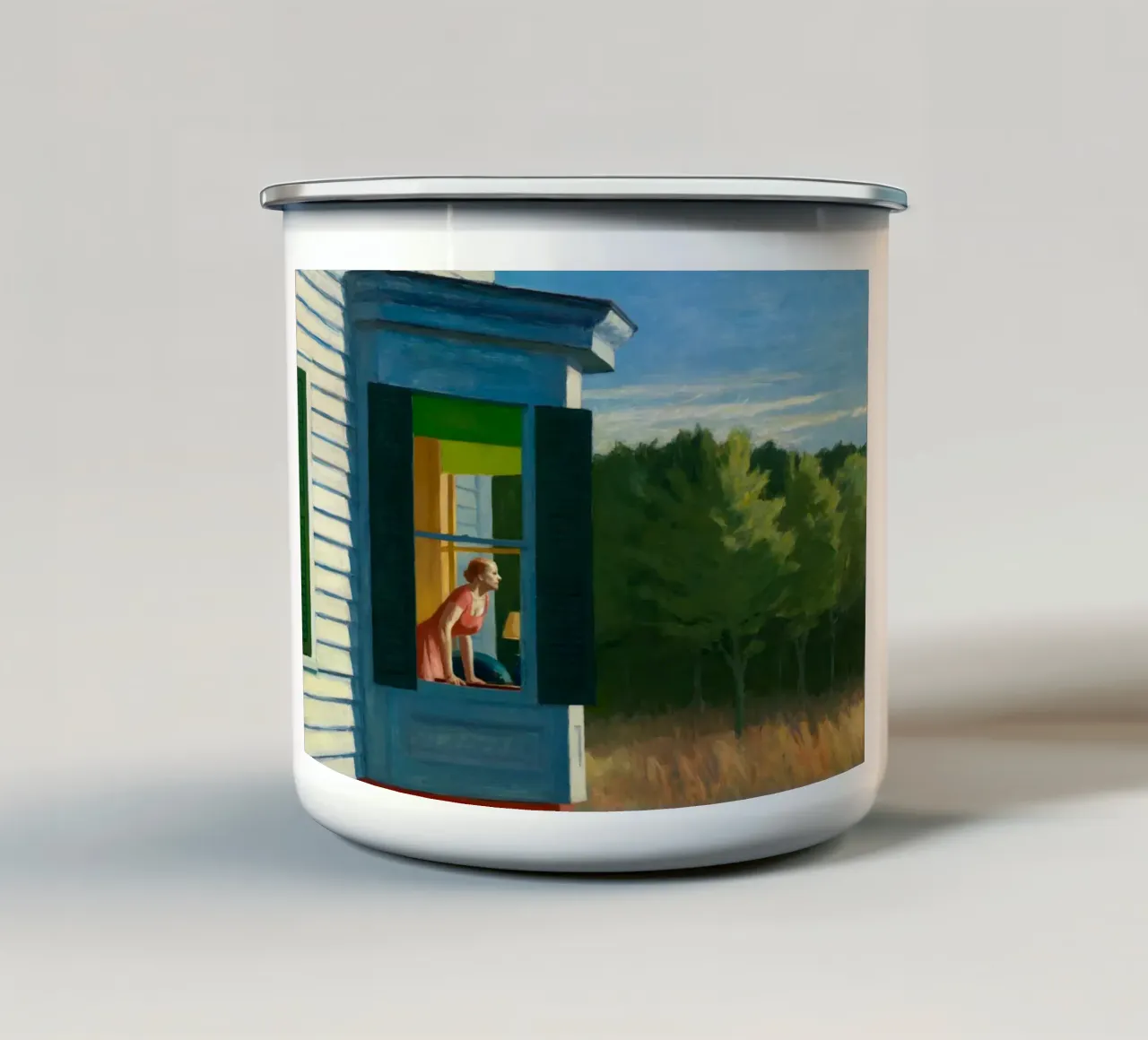 Mattina di Cape Cod, 1950 tazza in smalto da Mollie Pollard