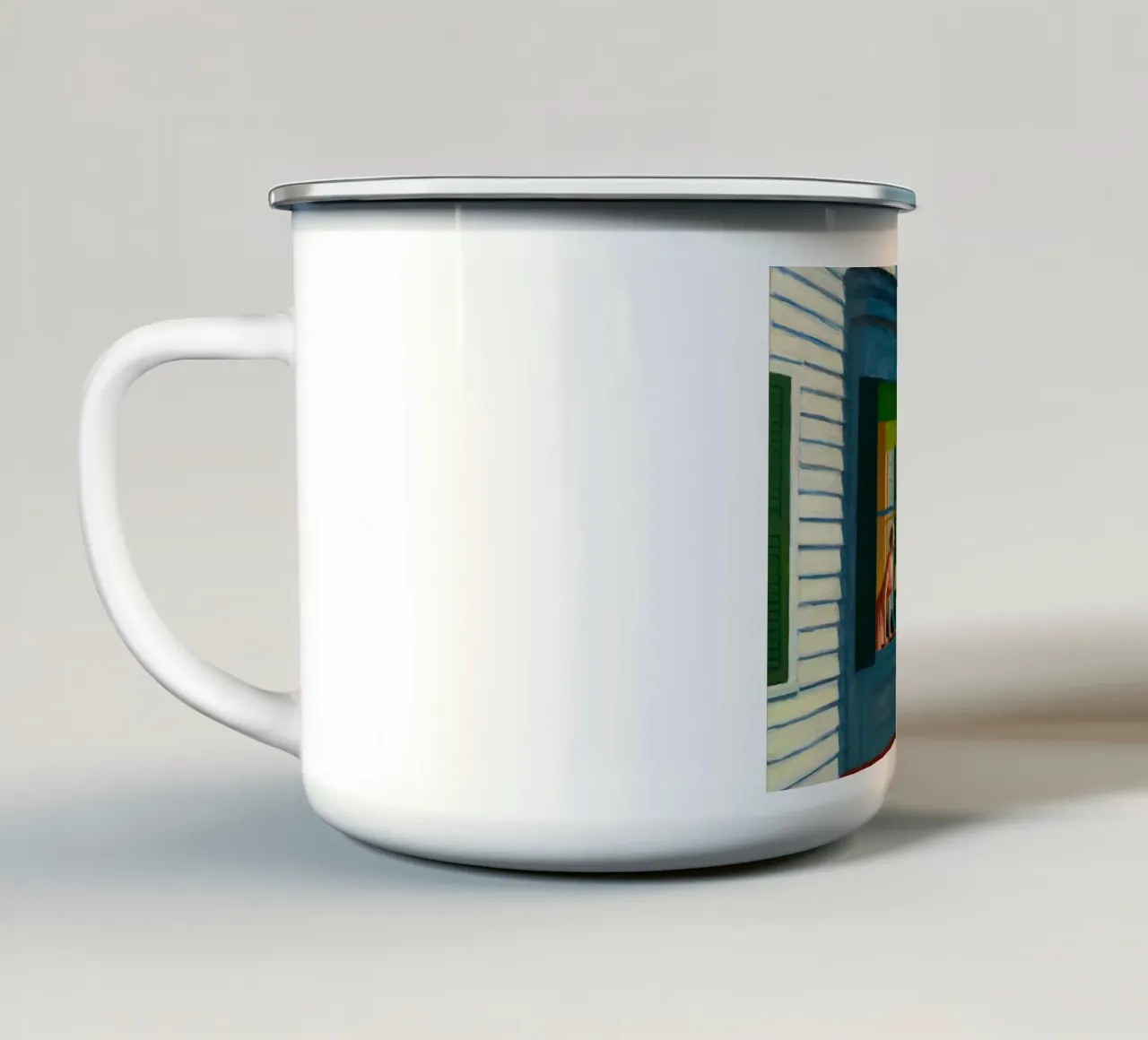 Mattina di Cape Cod, 1950 tazza in smalto da Mollie Pollard