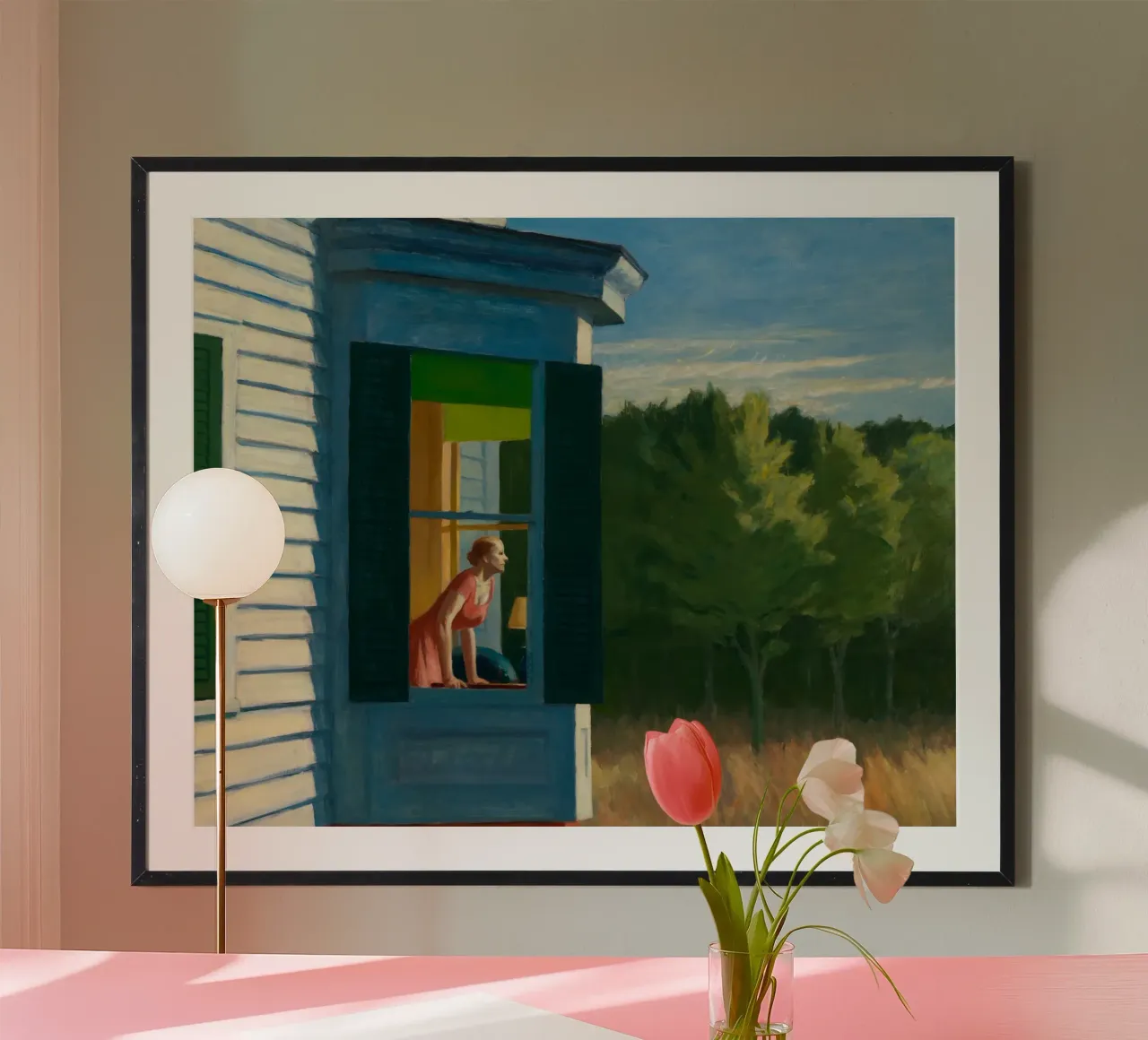 Mattina di Cape Cod, 1950 poster con telaio in plastica da Mollie Pollard