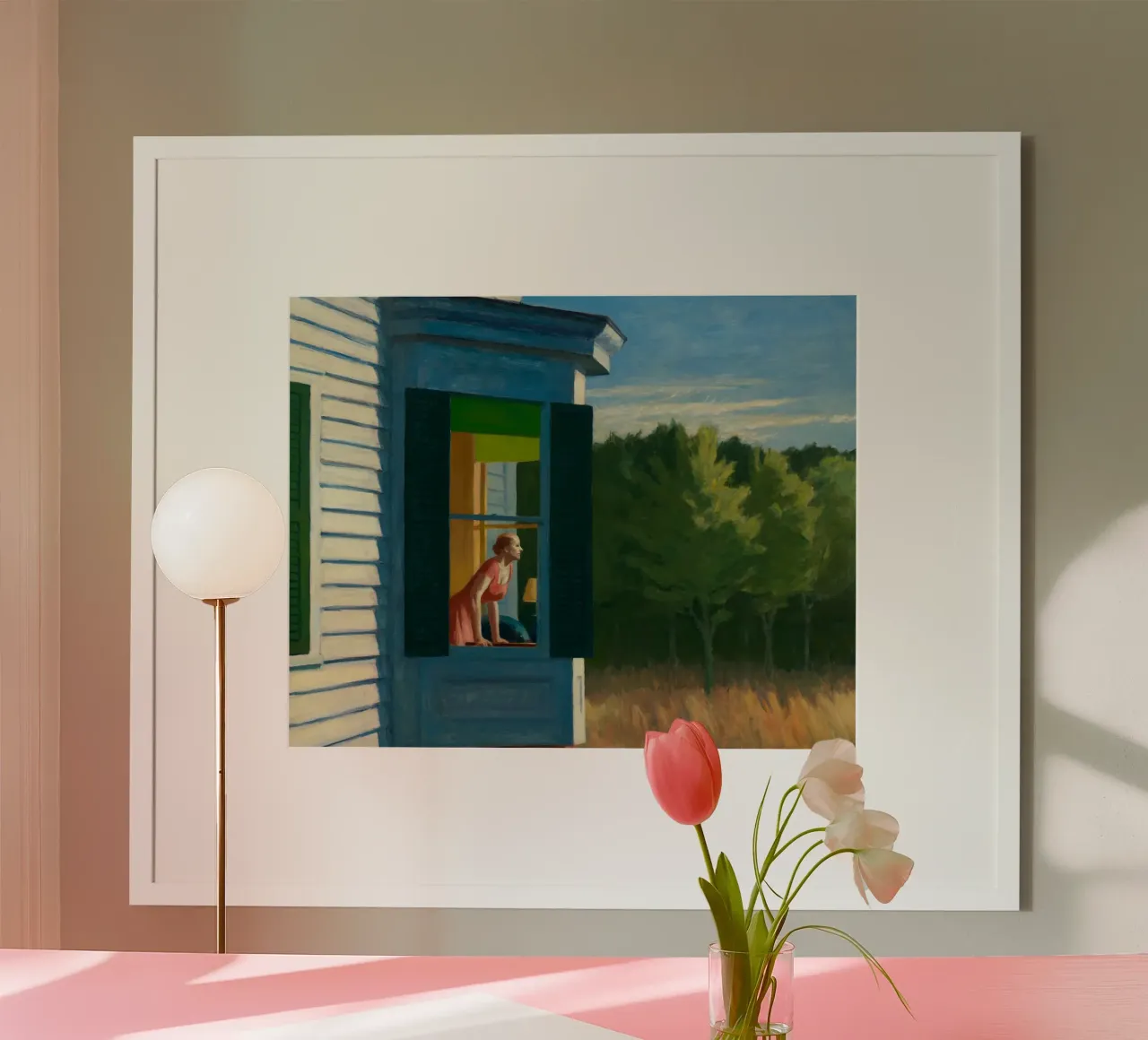 Mattina di Cape Cod, 1950 poster con telaio in plastica da Mollie Pollard