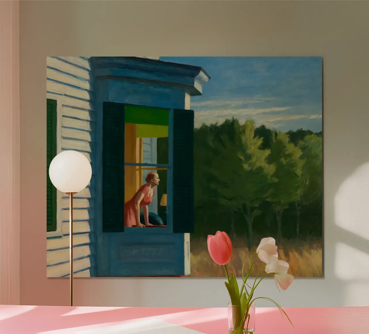 Mattina di Cape Cod, 1950 poster con telaio in plastica da Mollie Pollard