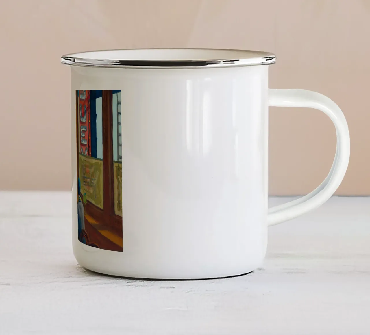 Chop Suey, 1929 tazza in smalto da Mollie Pollard