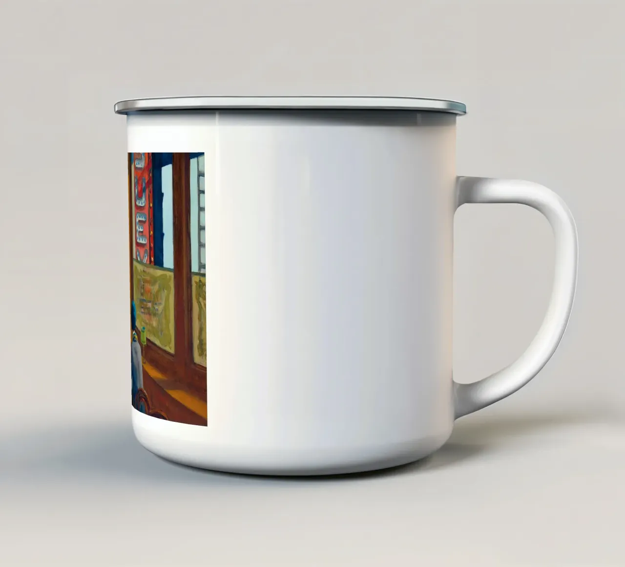 Chop Suey, 1929 tazza in smalto da Mollie Pollard