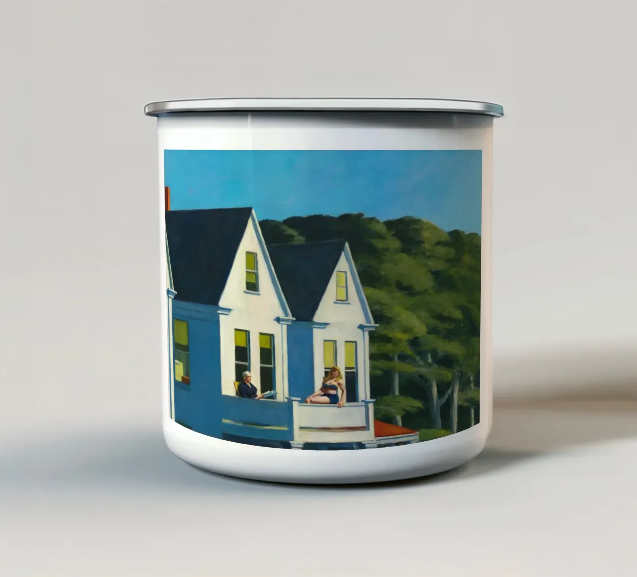 Luce solare del secondo piano, 1960 tazza in smalto da Mollie Pollard
