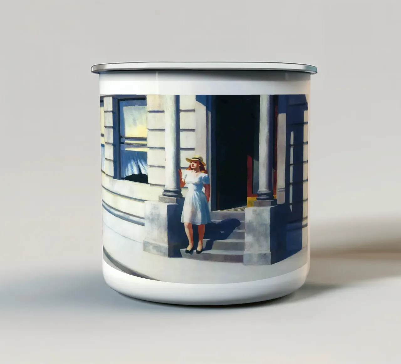 Ora legale, 1943 tazza in smalto da Mollie Pollard