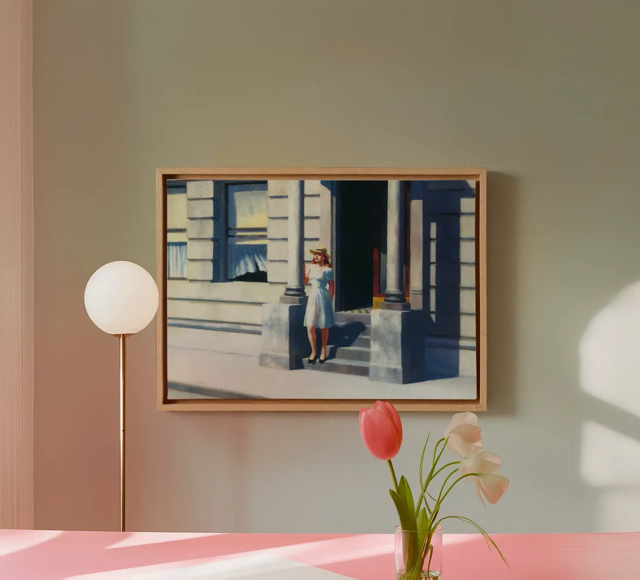 Zomertijd, 1943 canvas met Baklijst van Mollie Pollard