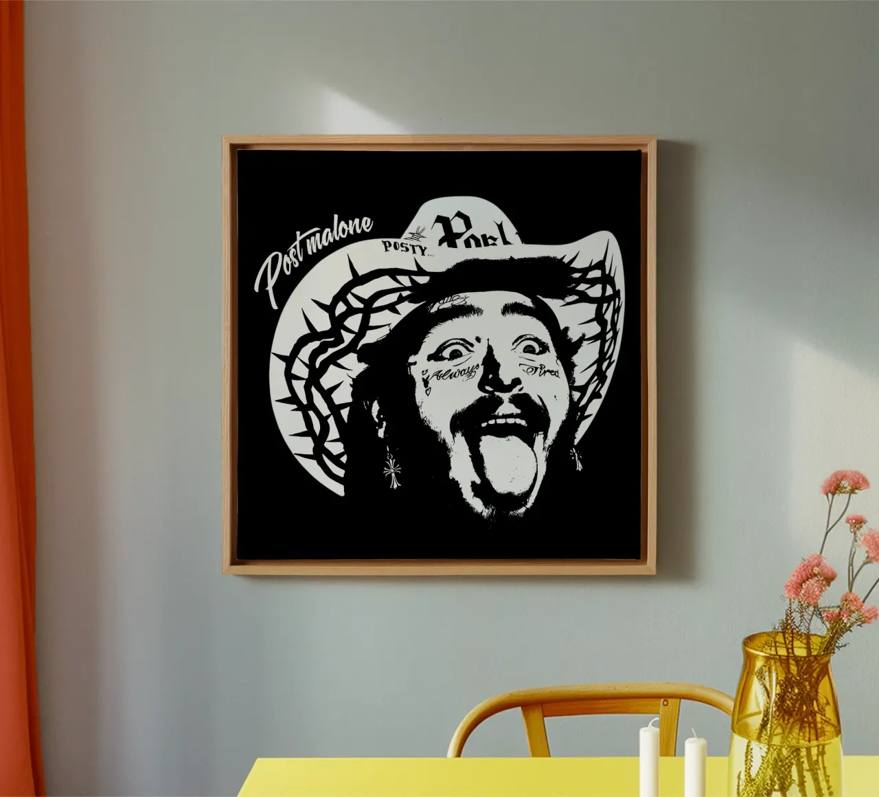 Posty Klassiek T-Shirt canvas met Baklijst van igoshdesigns