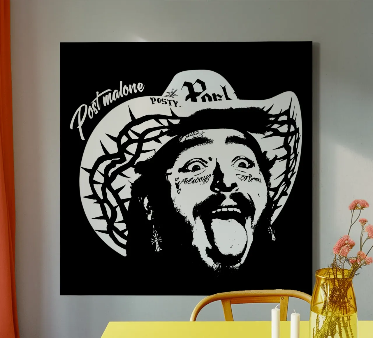 Posty Klassiek T-Shirt canvas met Baklijst van igoshdesigns