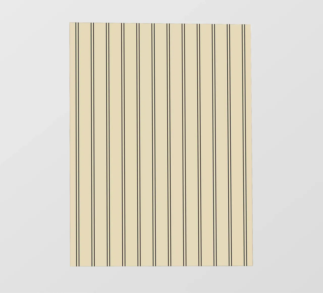Minimal Basic Classic a doppie strisce nero su beige pellicola backlit da Beauty in Simplicity