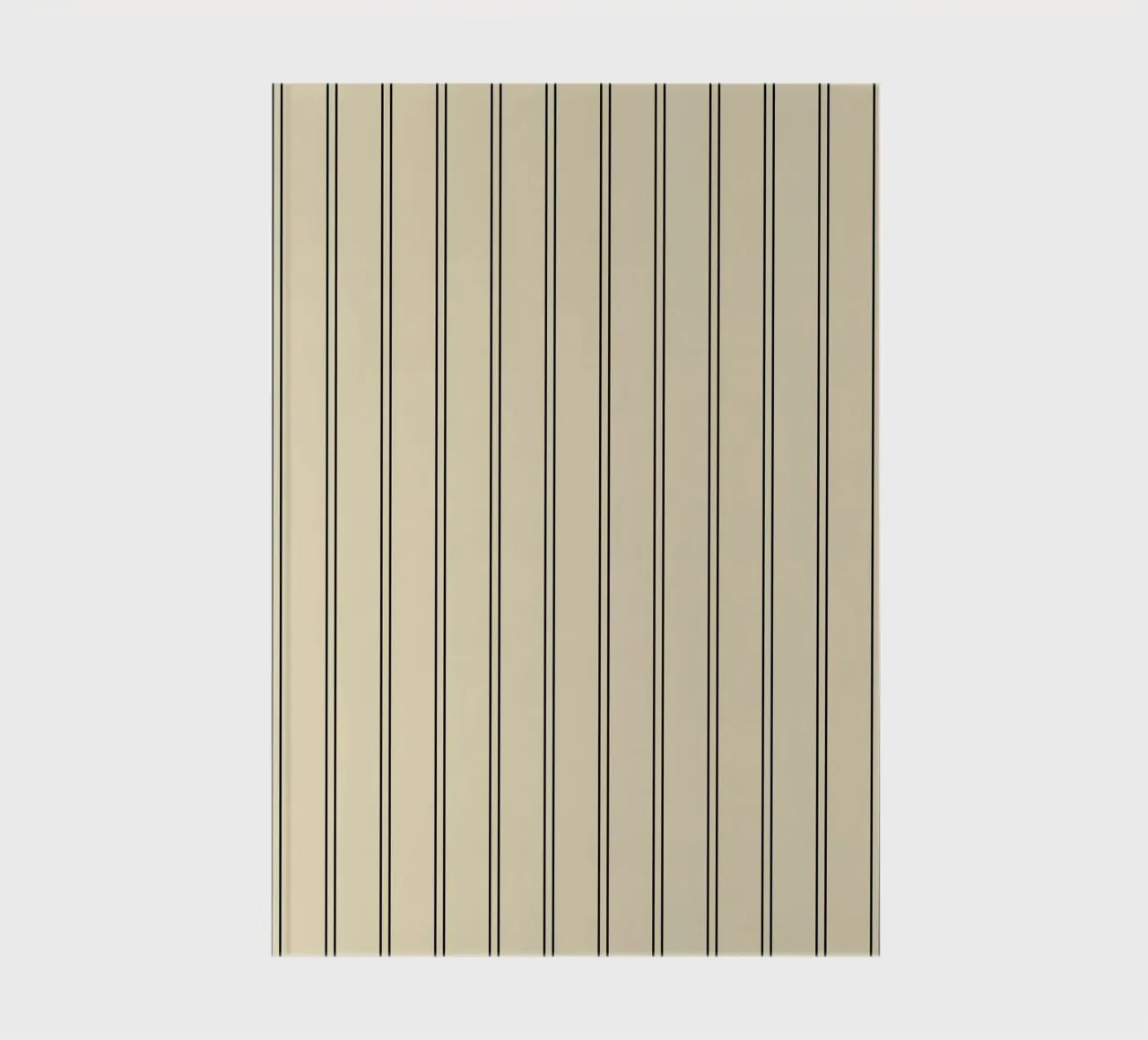 Minimal Basic Classic a doppie strisce nero su beige diario da Beauty in Simplicity