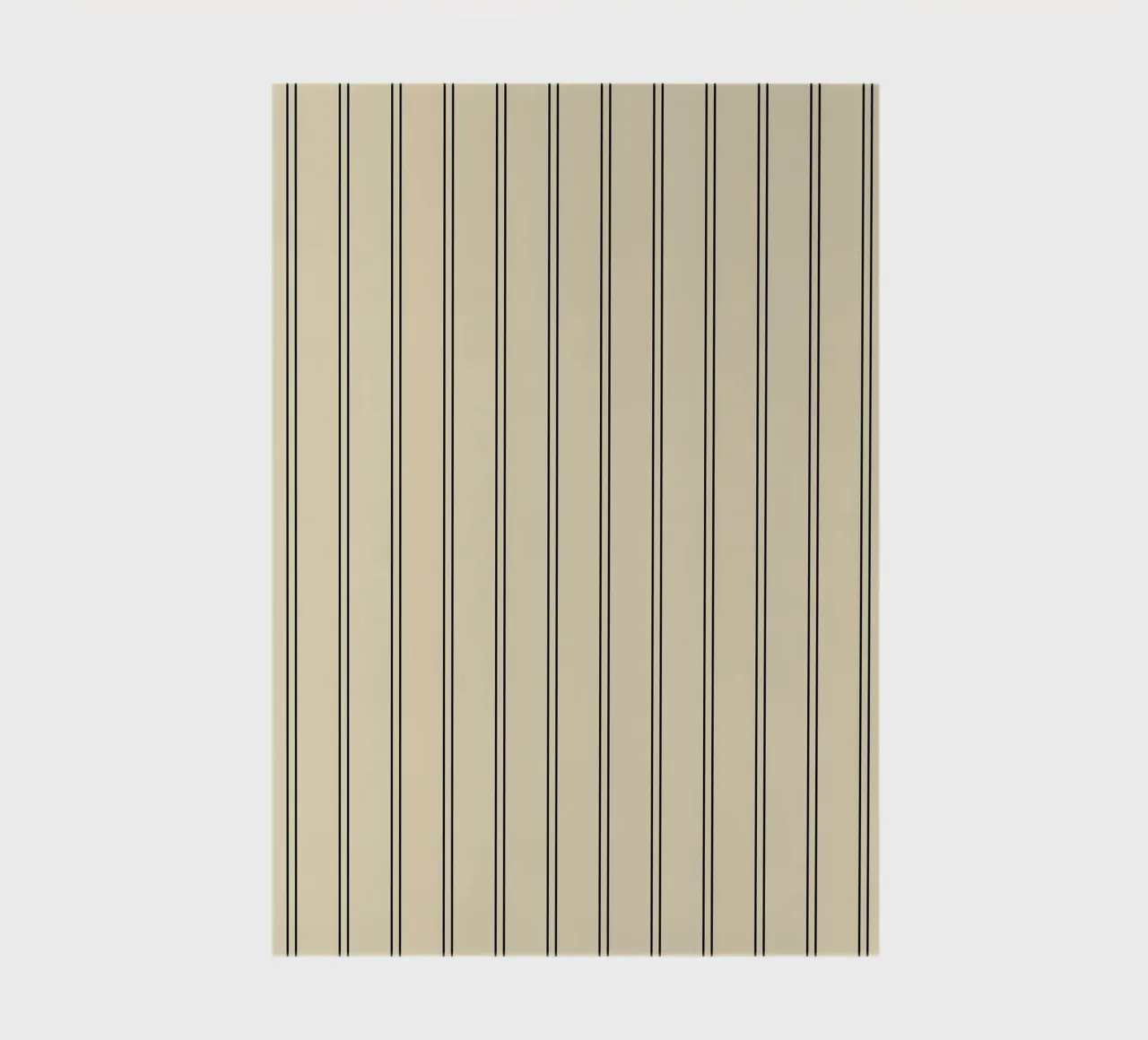 Minimal Basic Classic a doppie strisce nero su beige diario da Beauty in Simplicity
