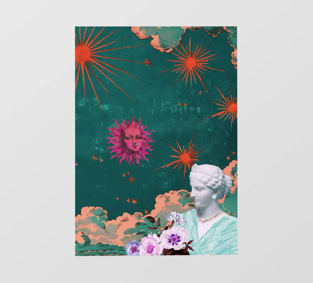 Celestial Maximalism telo in pvc da GraceDigitalArtCo