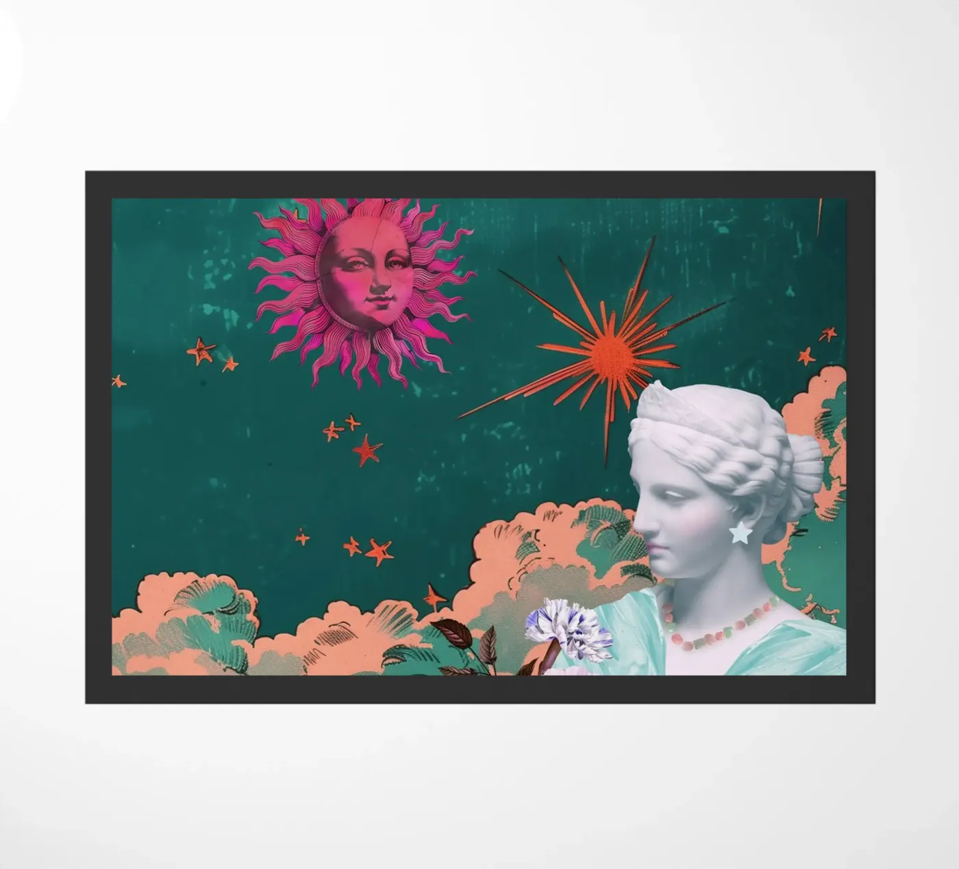 Celestial Maximalism deurmat van GraceDigitalArtCo