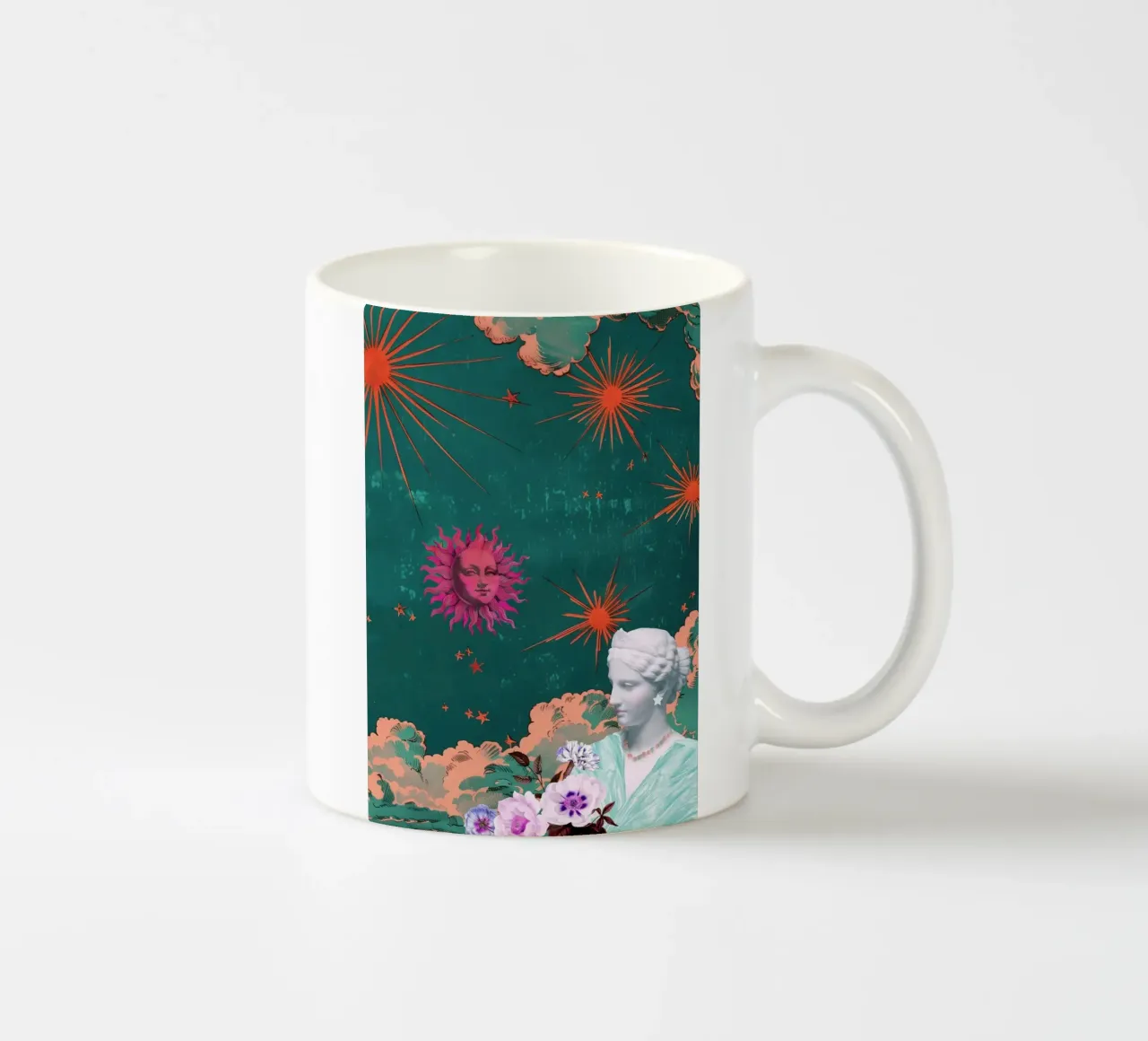 Celestial Maximalism tazza in ceramica da GraceDigitalArtCo
