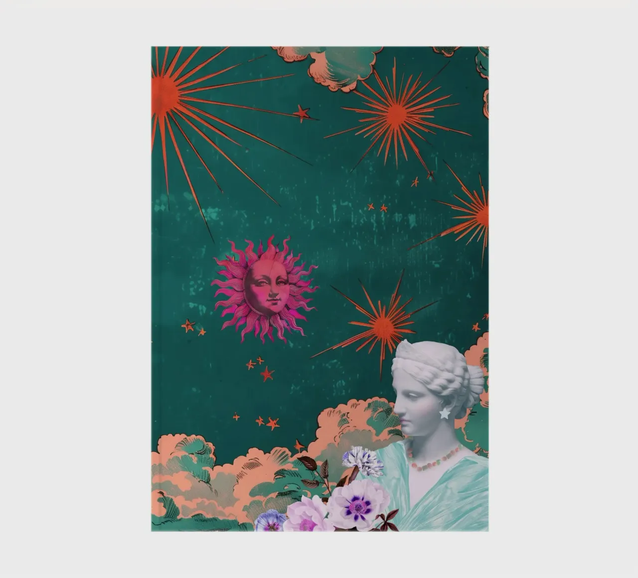 Celestial Maximalism notebook by GraceDigitalArtCo