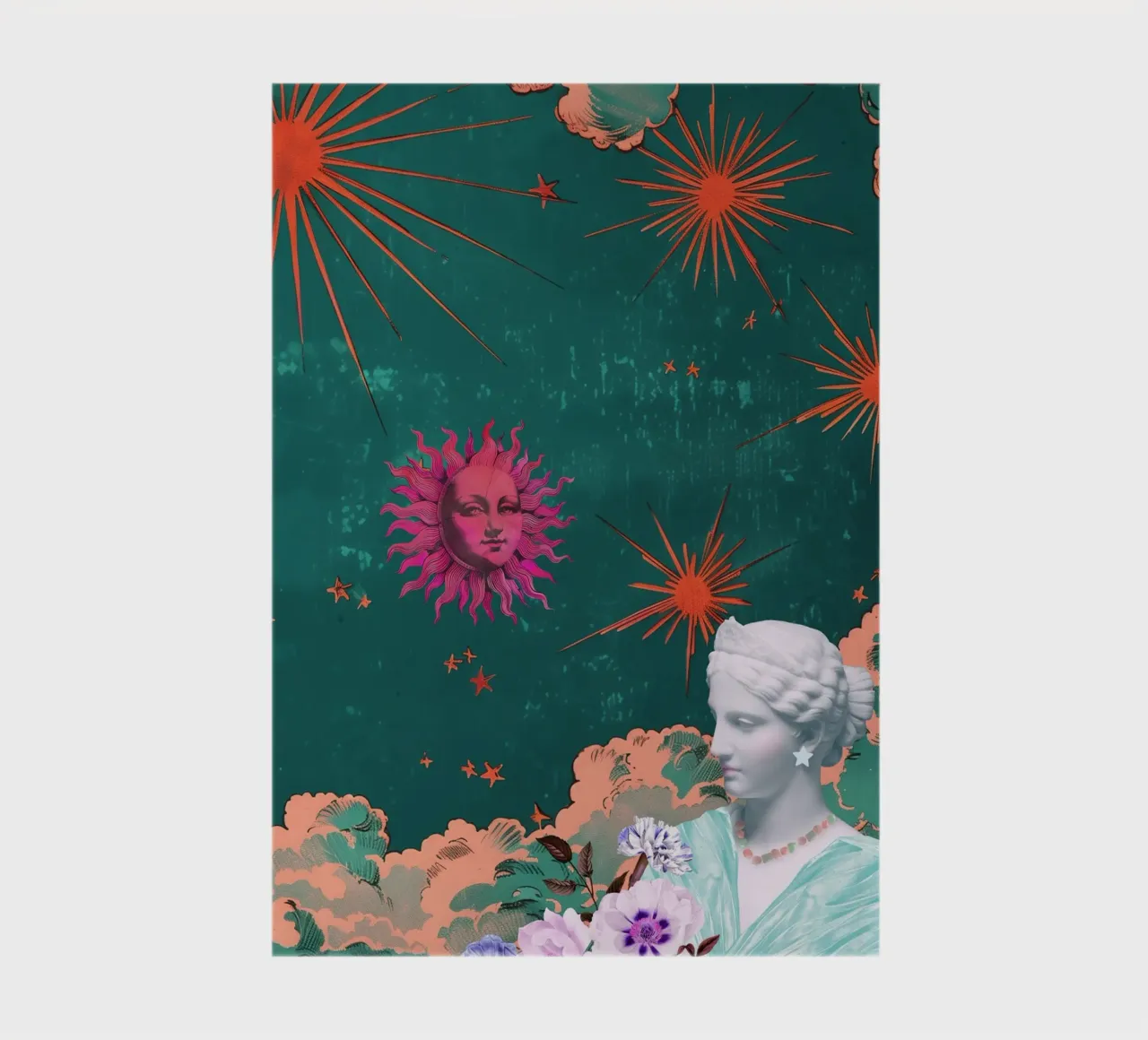 Celestial Maximalism notebook by GraceDigitalArtCo