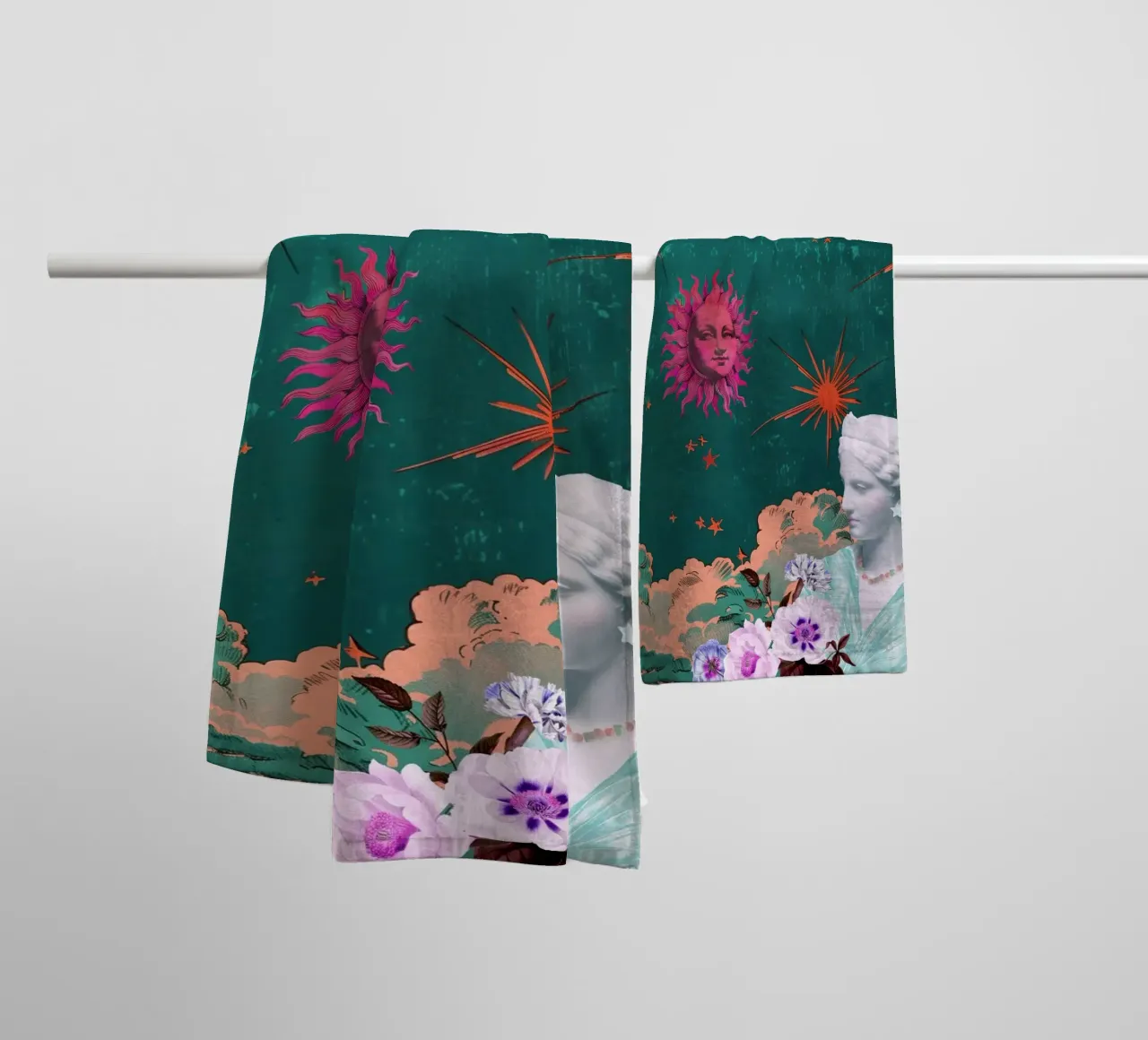 Celestial Maximalism serviette de bain de GraceDigitalArtCo