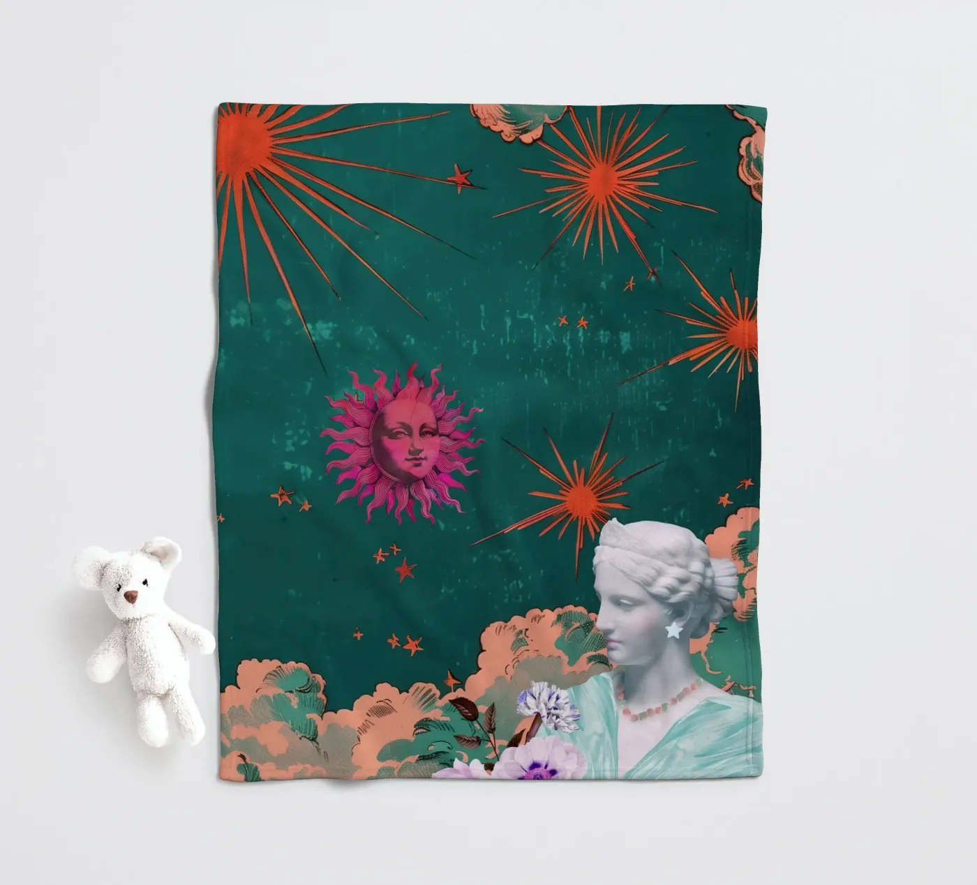 Celestial Maximalism Fleecedecke von GraceDigitalArtCo