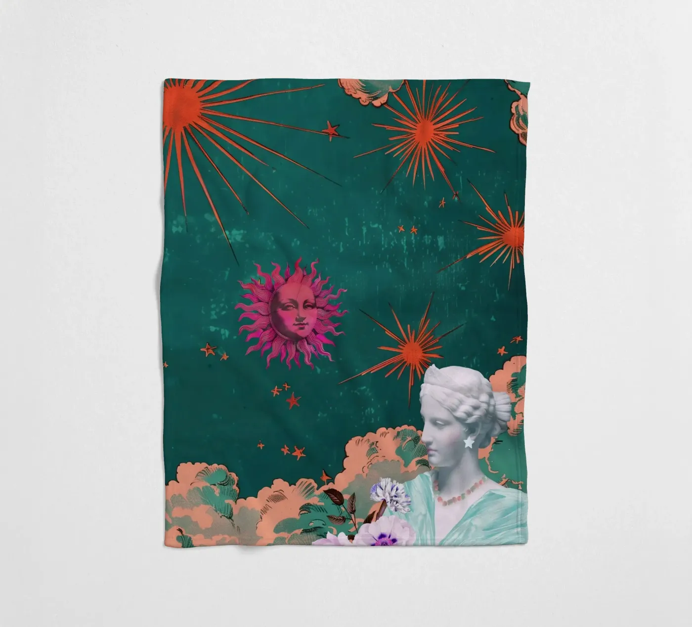 Celestial Maximalism Fleecedecke von GraceDigitalArtCo