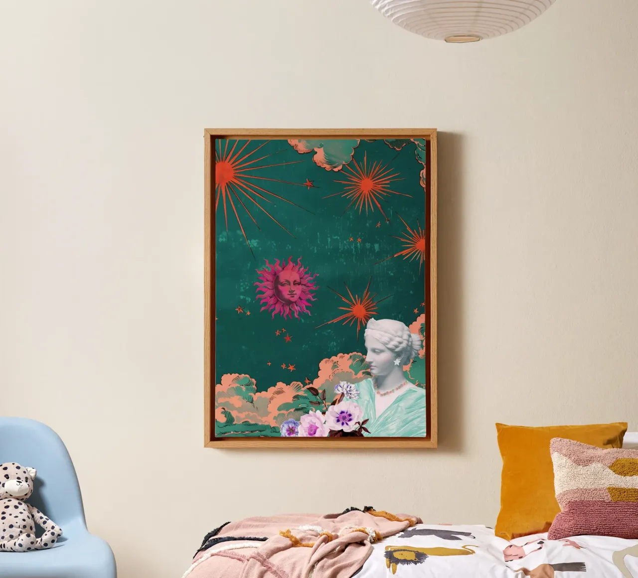 Celestial Maximalism tela con Cornice a cassetta da GraceDigitalArtCo