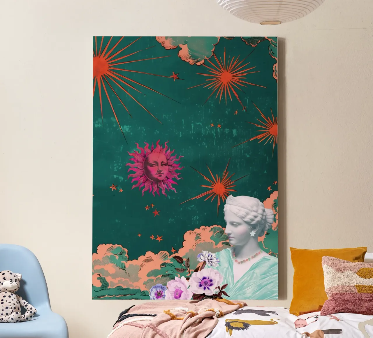 Celestial Maximalism tela con Cornice a cassetta da GraceDigitalArtCo