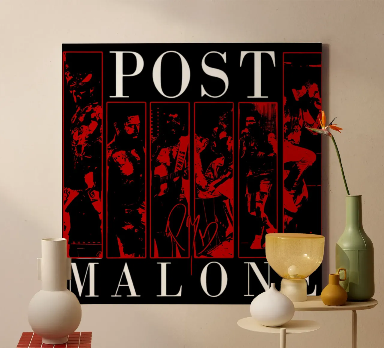 Maglietta Post Malone Classic tela con Cornice a cassetta da igoshdesigns