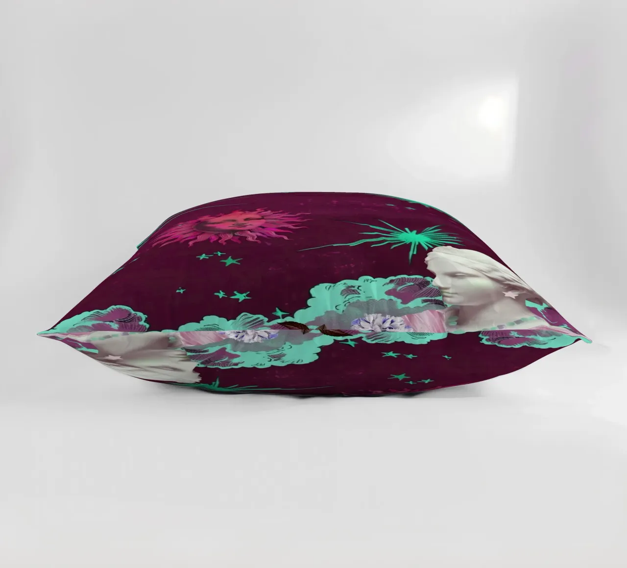 Purple Celestial Maximalist Art cuscino da GraceDigitalArtCo