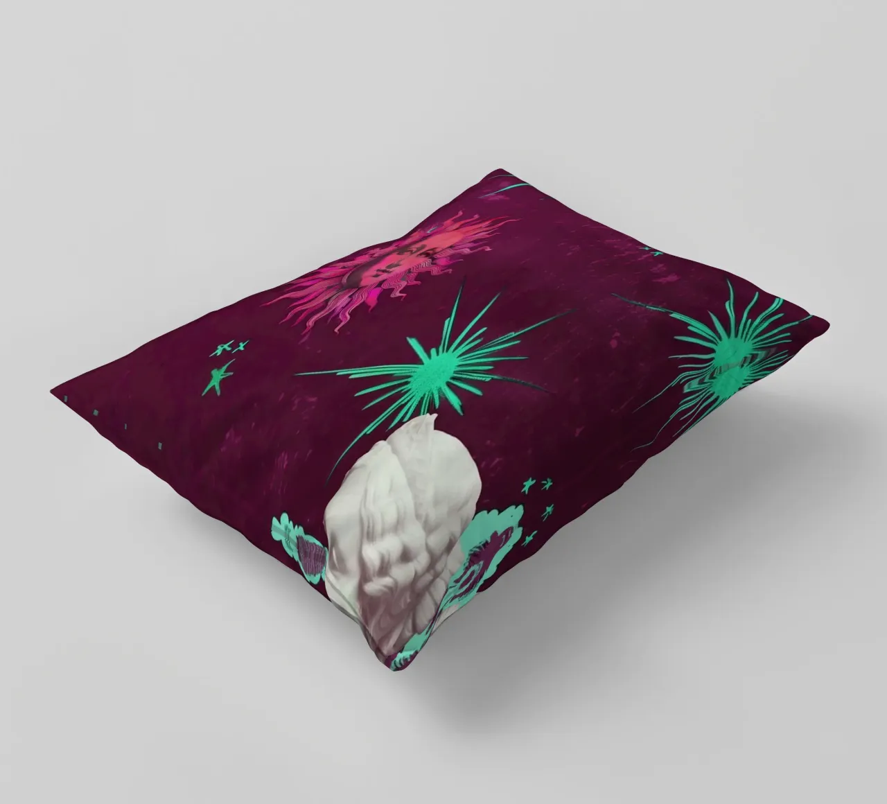 Purple Celestial Maximalist Art cuscino da GraceDigitalArtCo