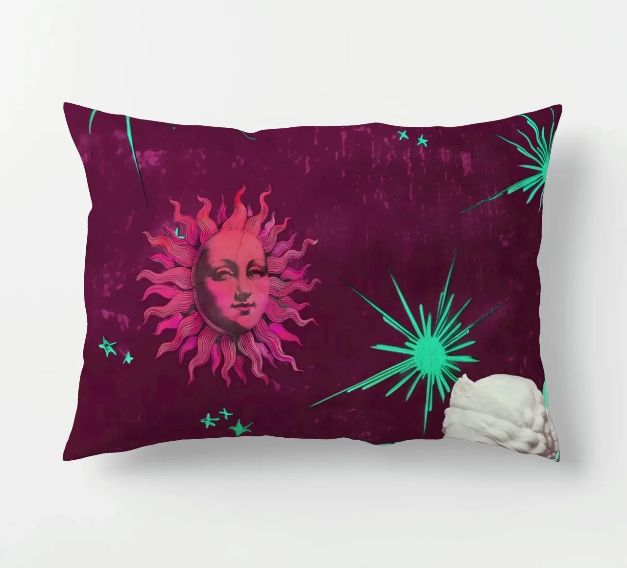 Purple Celestial Maximalist Art cuscino da GraceDigitalArtCo