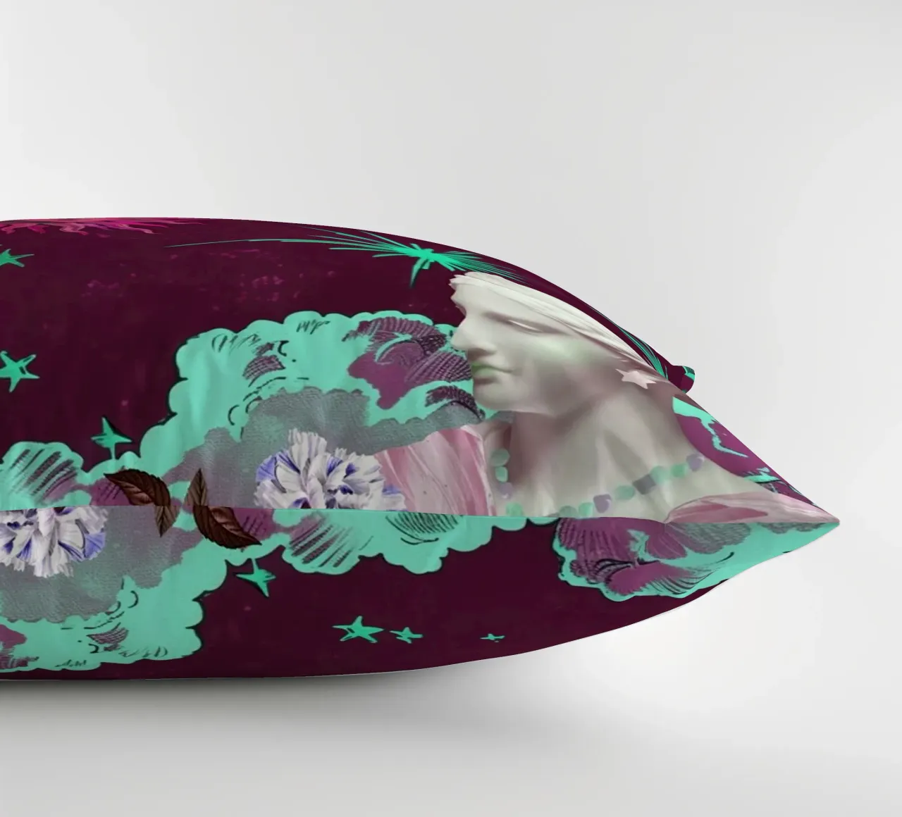 Purple Celestial Maximalist Art cuscino da GraceDigitalArtCo