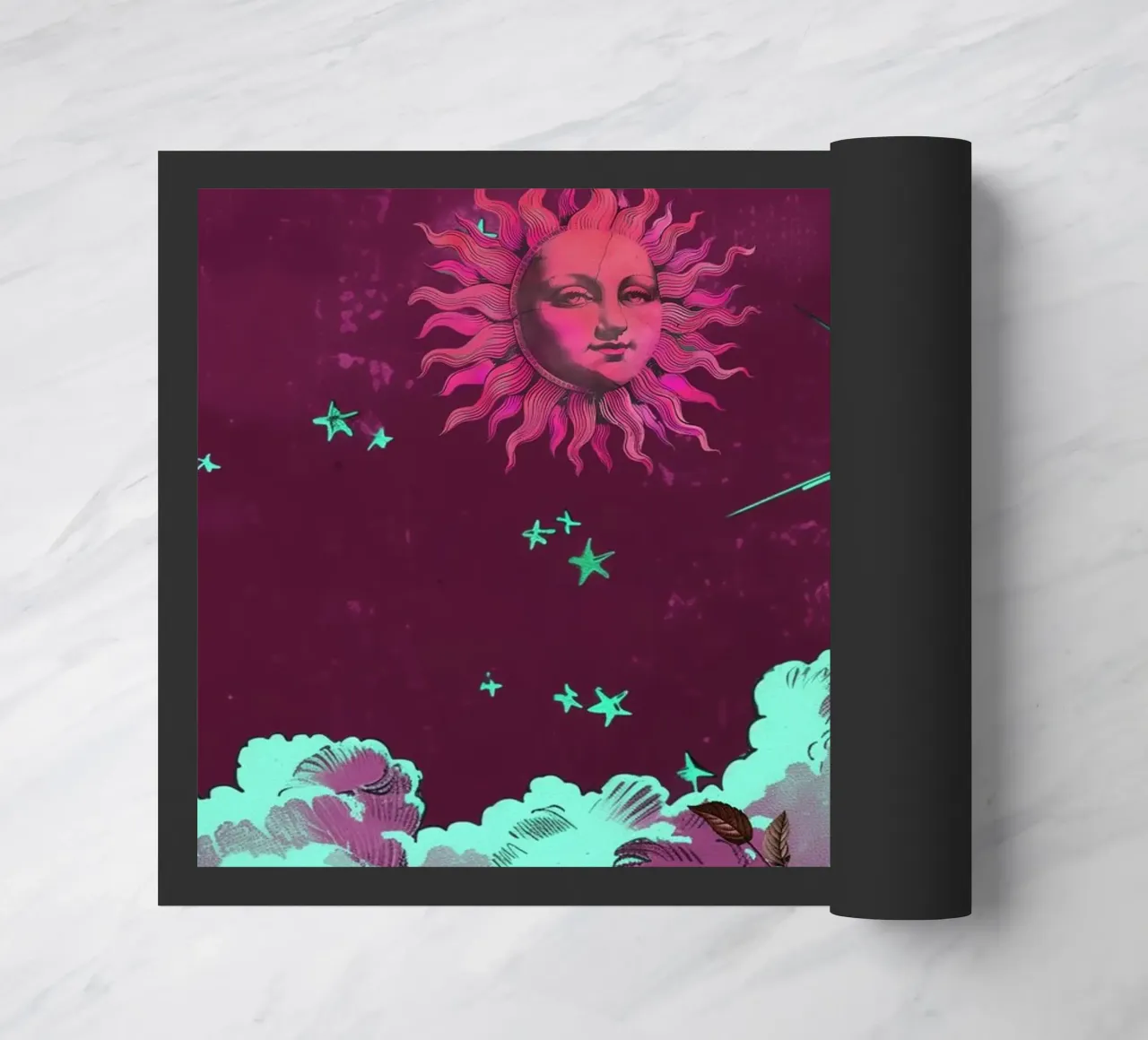 Purple Celestial Maximalist Art zerbino da GraceDigitalArtCo