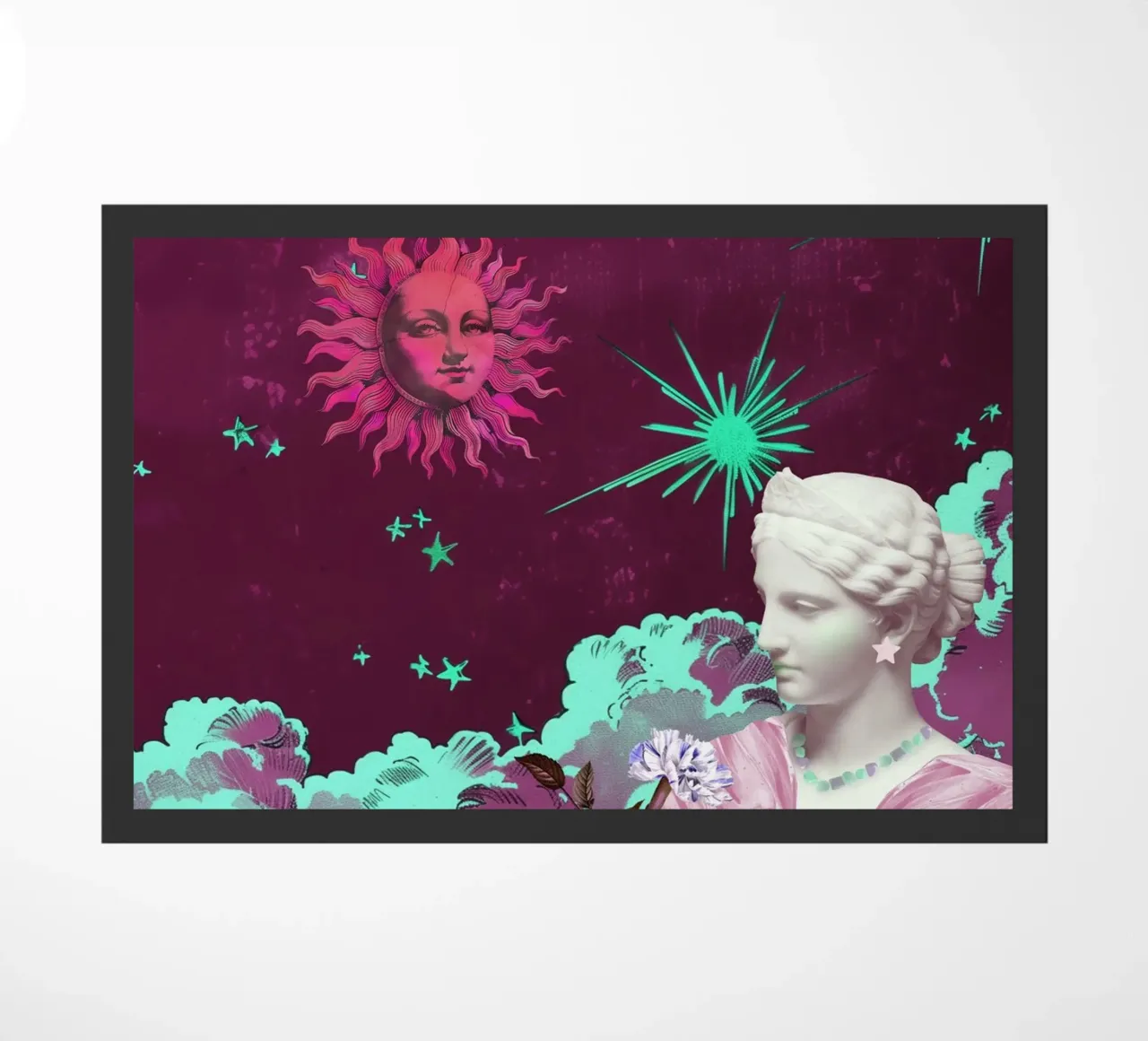 Purple Celestial Maximalist Art zerbino da GraceDigitalArtCo