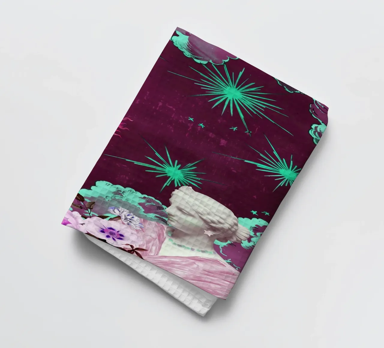 Purple Celestial Maximalist Art canovaccio da cucina da GraceDigitalArtCo